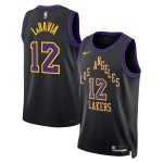 Maillot NBA Los Angeles Lakers Jake Laravia Nike 2025-26 City Edition Noir Swingman - Homme